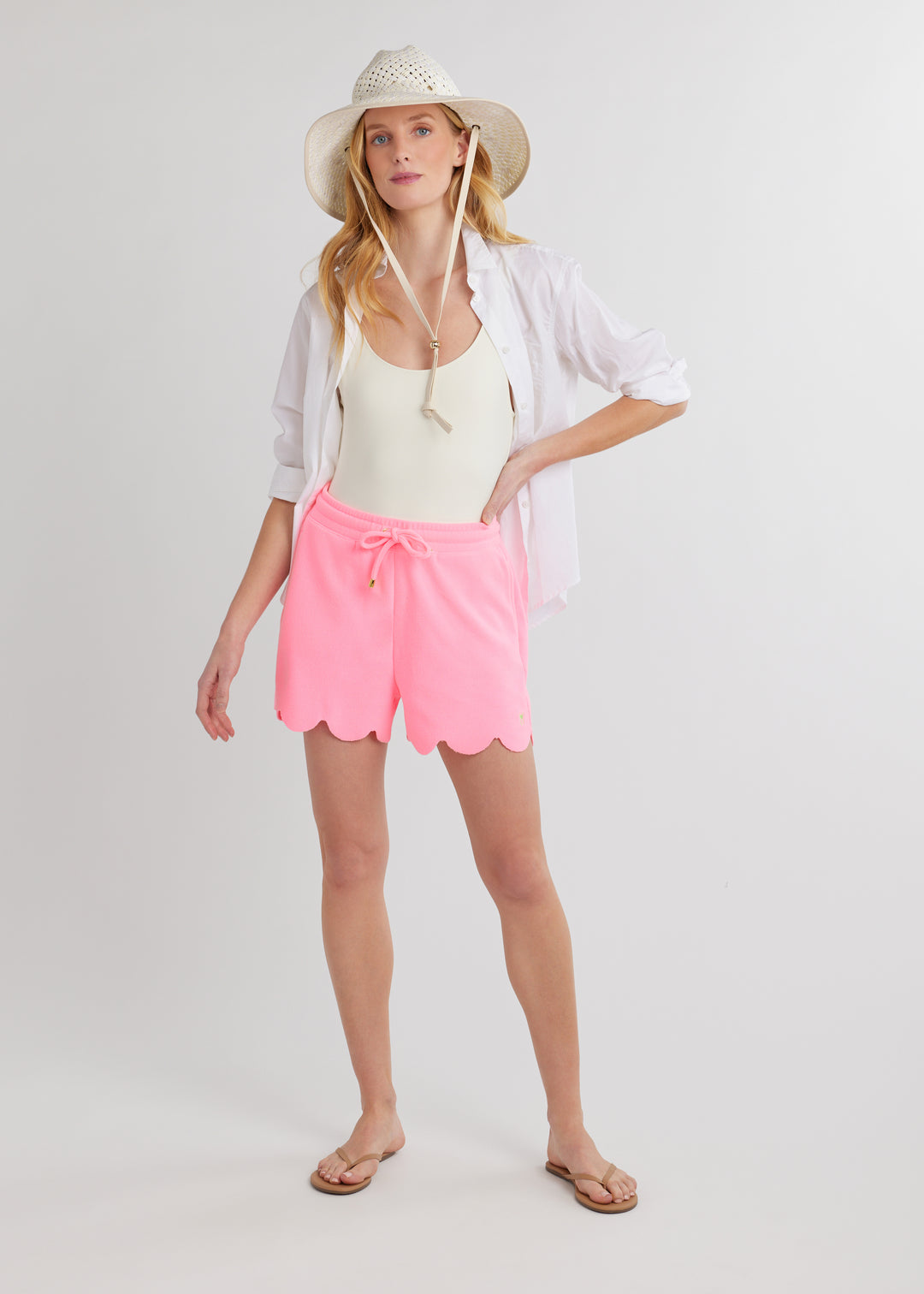 Starboard Short in Terry Fleece (Cotton Candy)