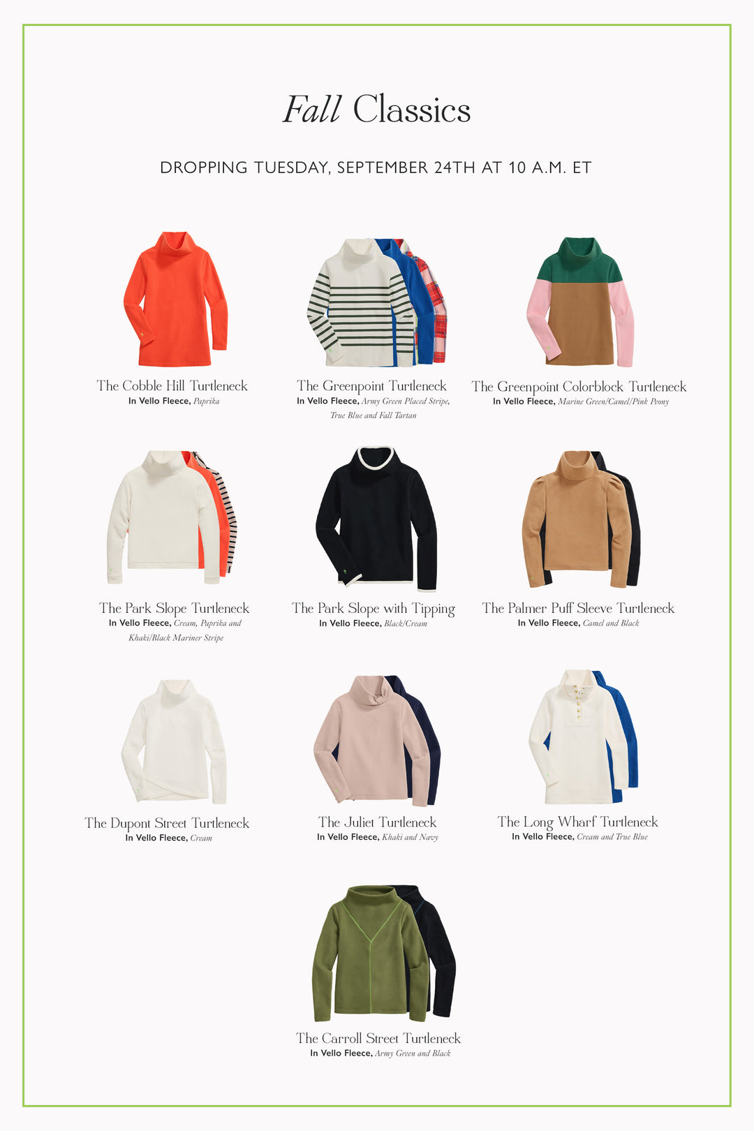 Drop Preview: Fall Classics