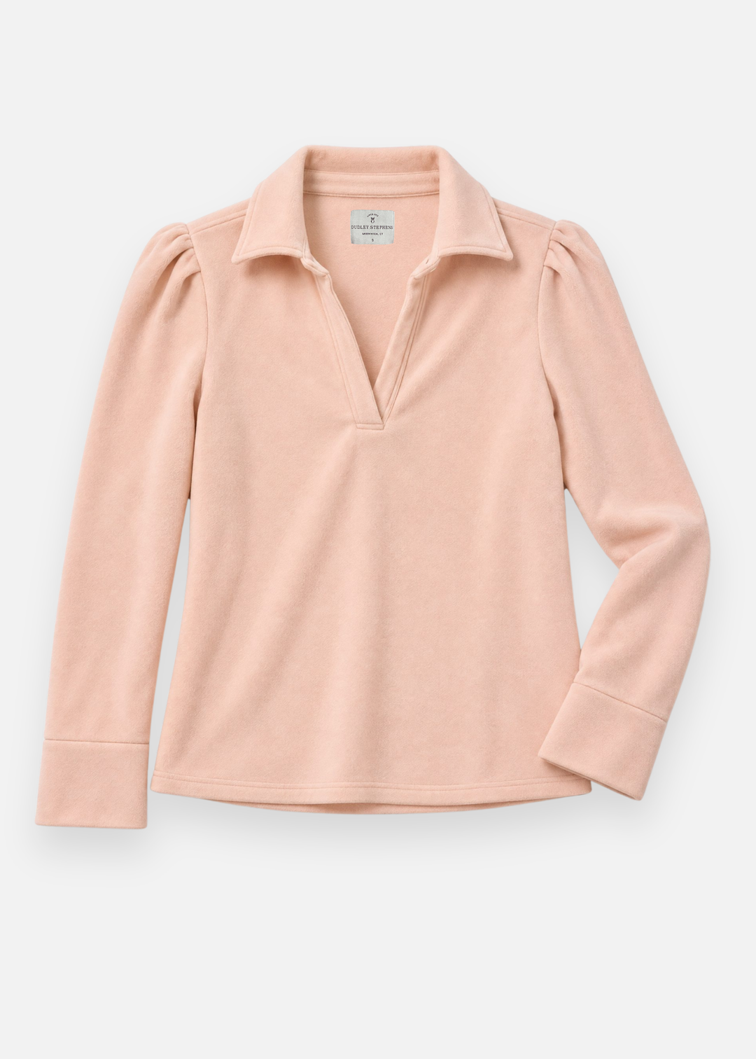 Felicity Top in Vello Fleece (Powder Blush)