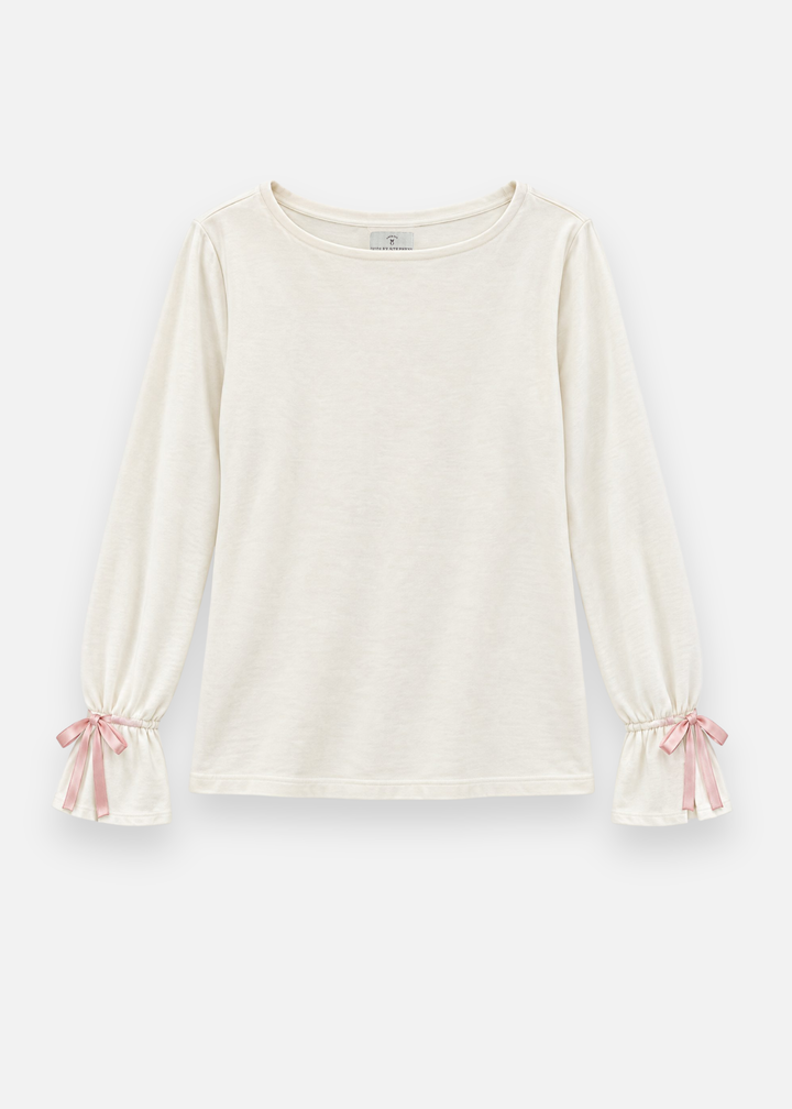 Sylvie Crewneck in French Terry (Cream)