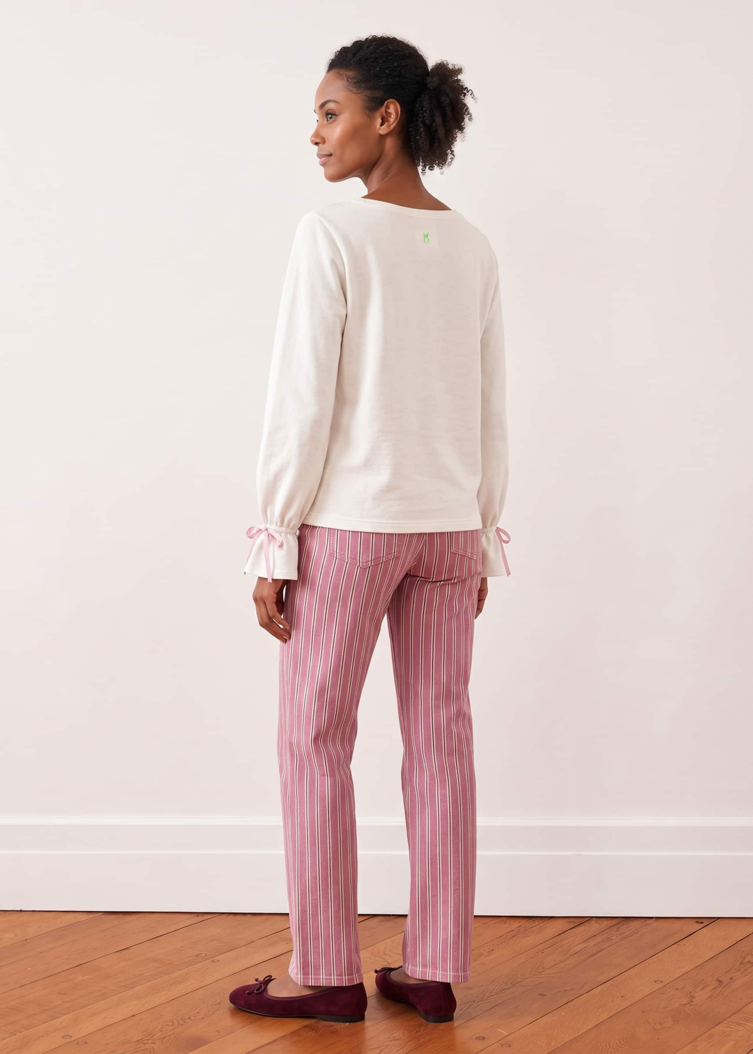 Sylvie Crewneck in French Terry (Cream)