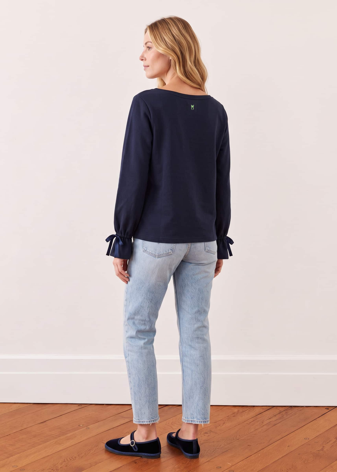 Sylvie Crewneck in French Terry (Navy)