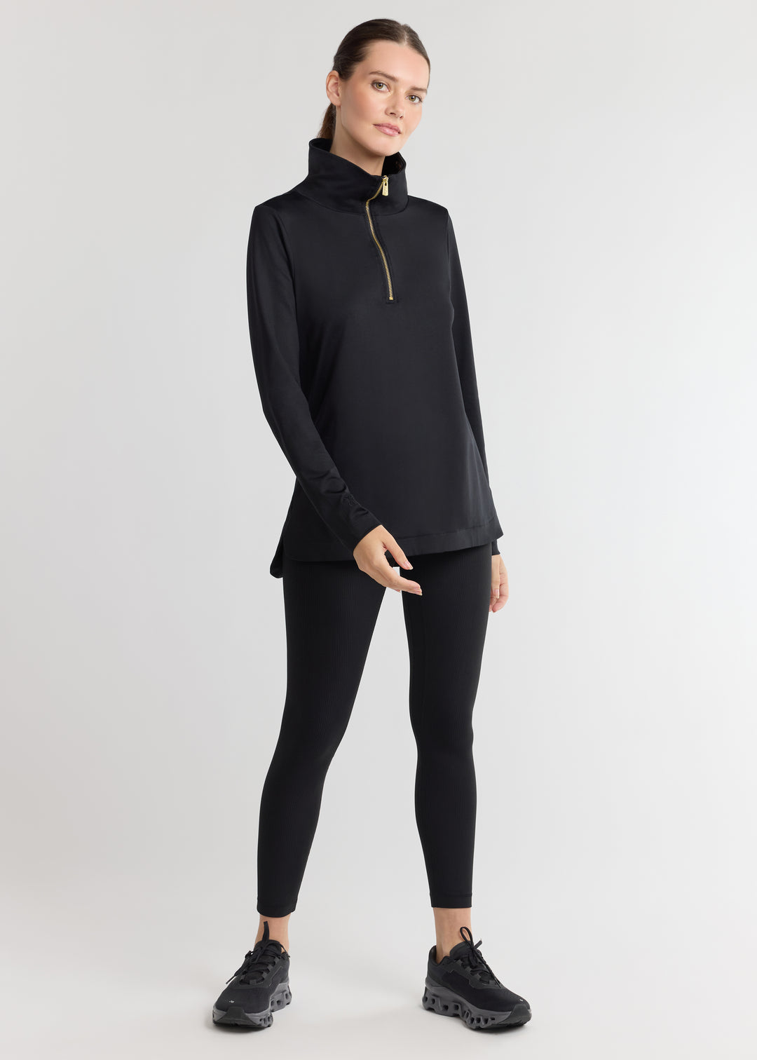 Alpine Pullover in Repreve® Stretch (Black)