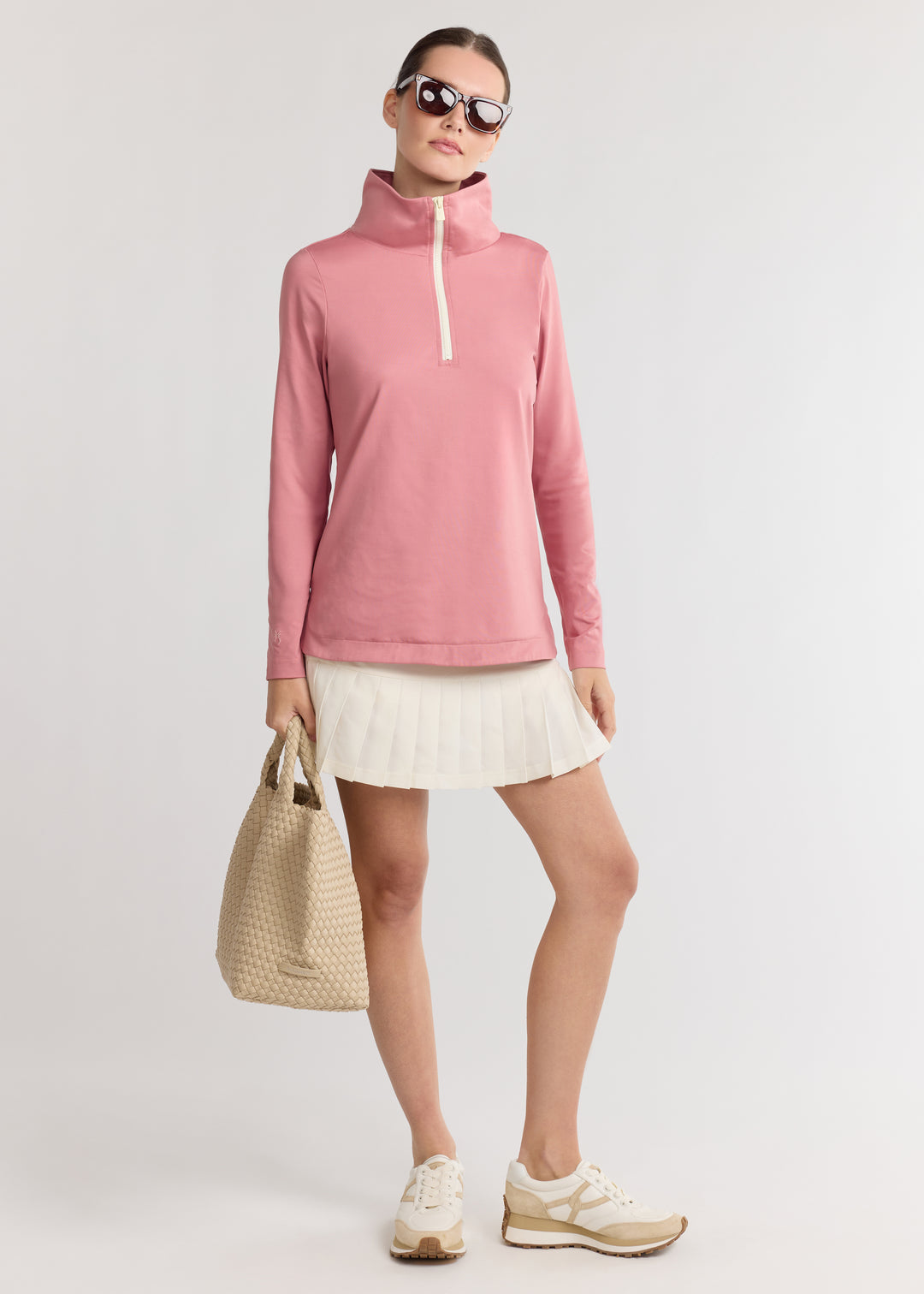 Alpine Pullover in Repreve® Stretch (Dusty Rose)