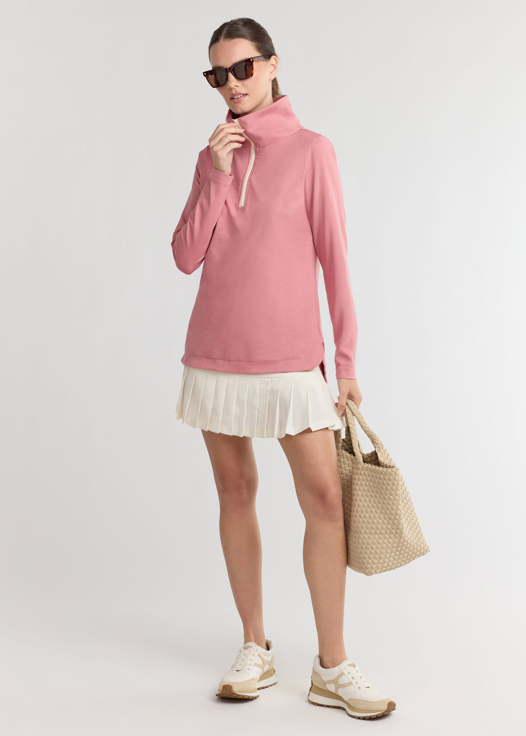 Alpine Pullover in Repreve® Stretch (Dusty Rose)