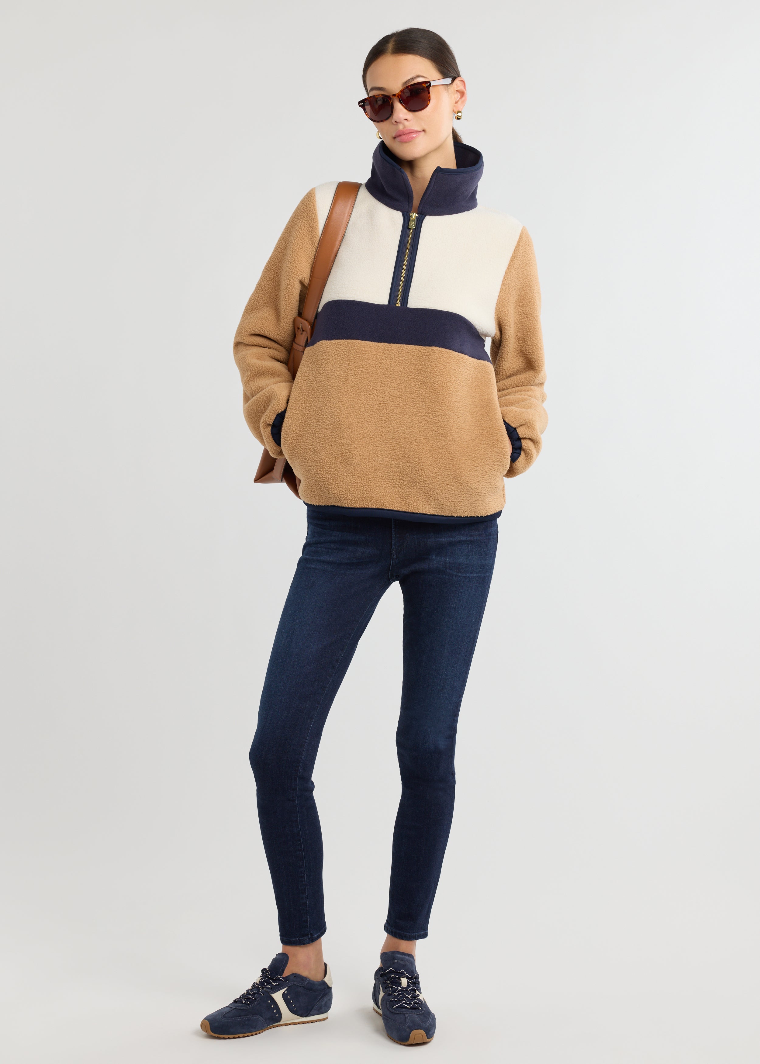 Ashby Polo in Sherpa Fleece (Camel Multi) – Dudley Stephens