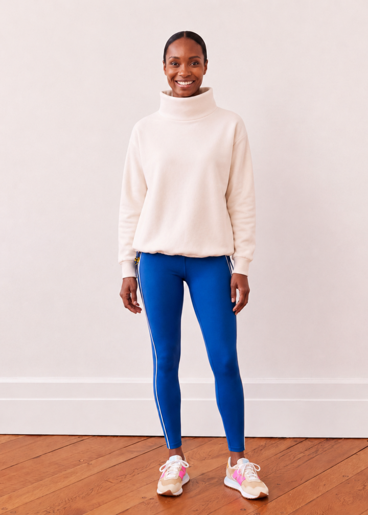 Andover Turtleneck in Vello Fleece (Cream)