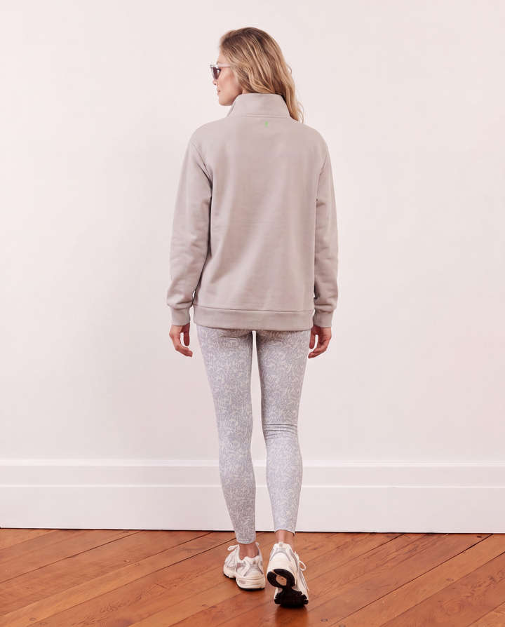 Bedford Pullover in Scuba Fleece (Chateau Grey)