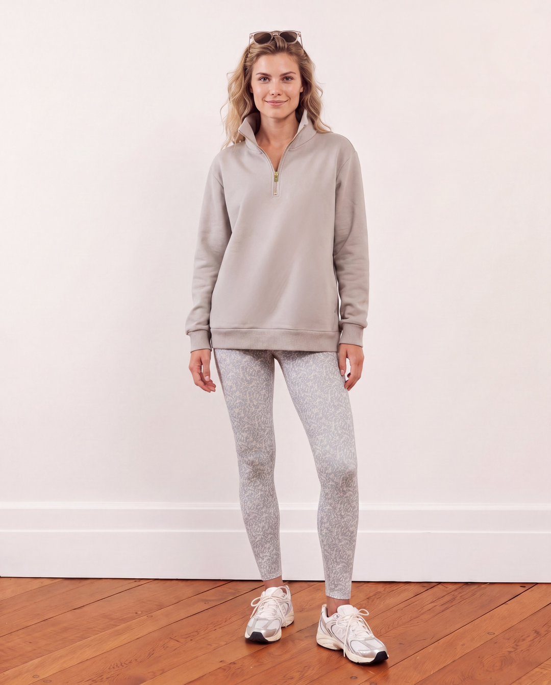 Bedford Pullover in Scuba Fleece (Chateau Grey)