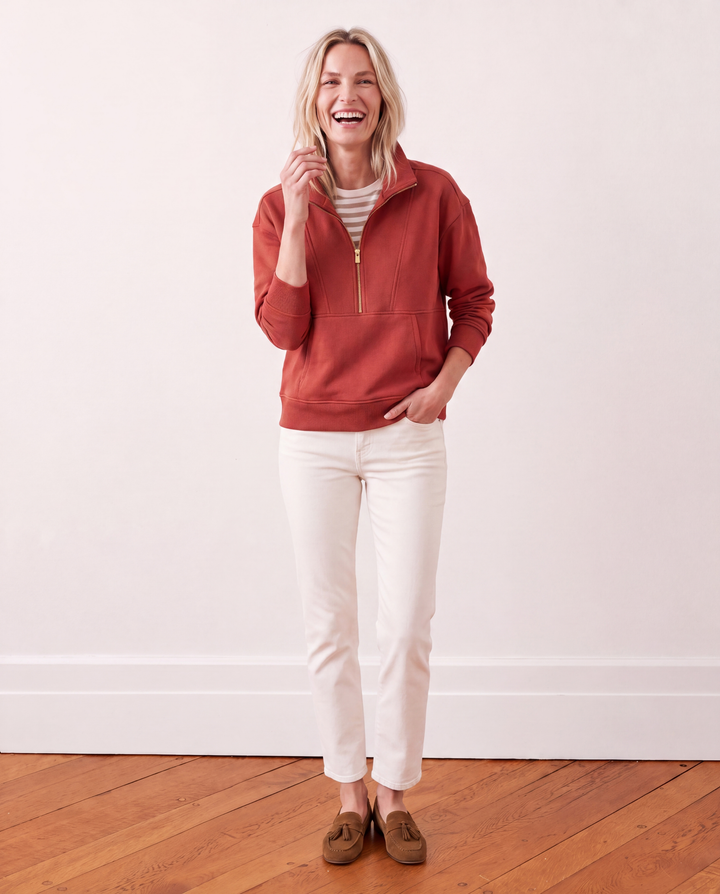 Berkshire Pullover in French Terry (Cinnamon)