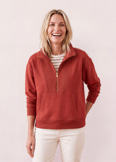 Berkshire Pullover in French Terry (Cinnamon)