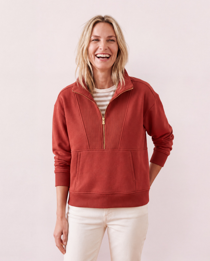 Berkshire Pullover in French Terry (Cinnamon)