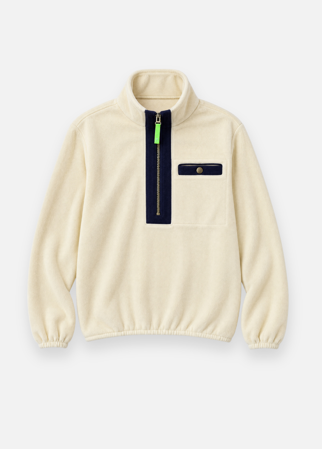 Braeburn Pullover in Vello Fleece (Buttercream)