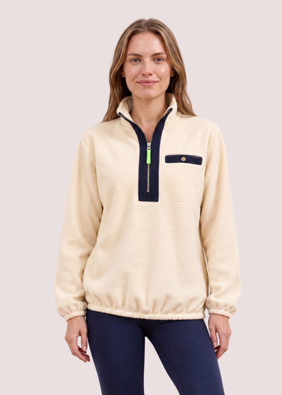 Braeburn Pullover in Vello Fleece (Buttercream)