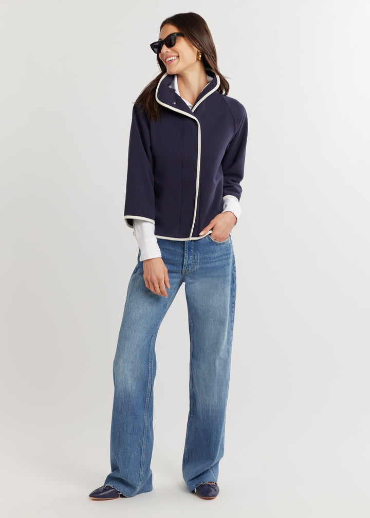 Catalina Jacket in Vello Fleece (Navy)