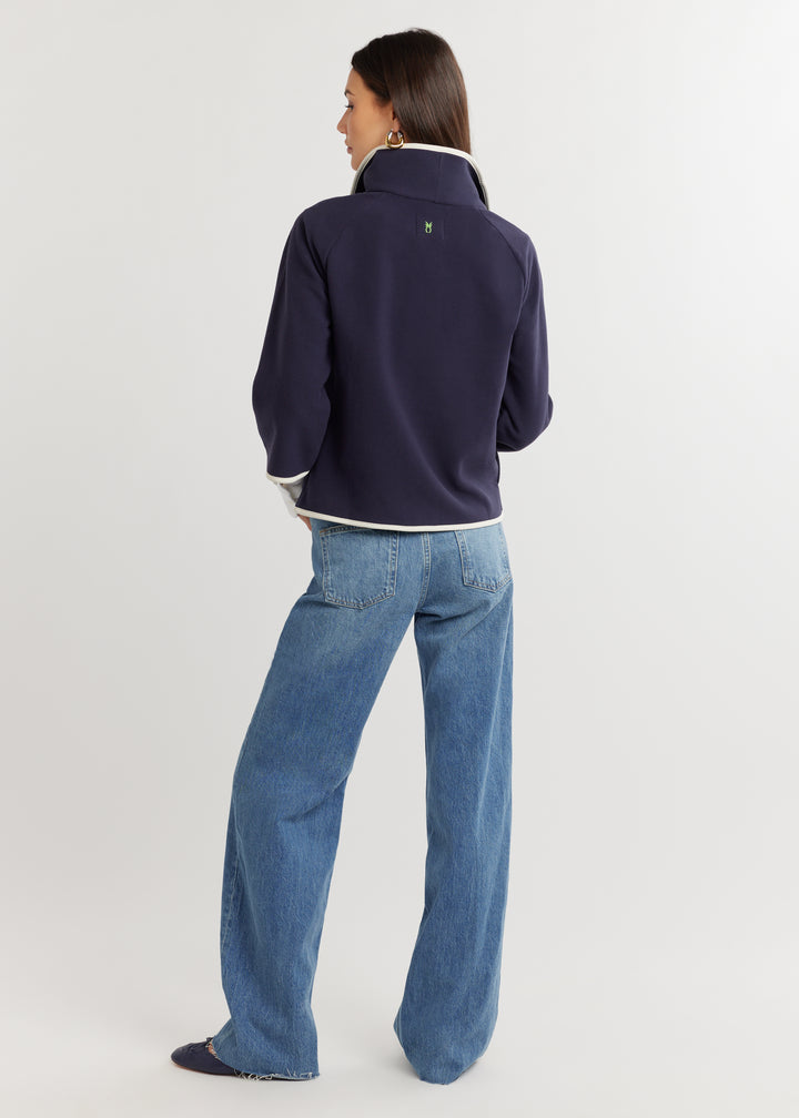 Catalina Jacket in Vello Fleece (Navy)