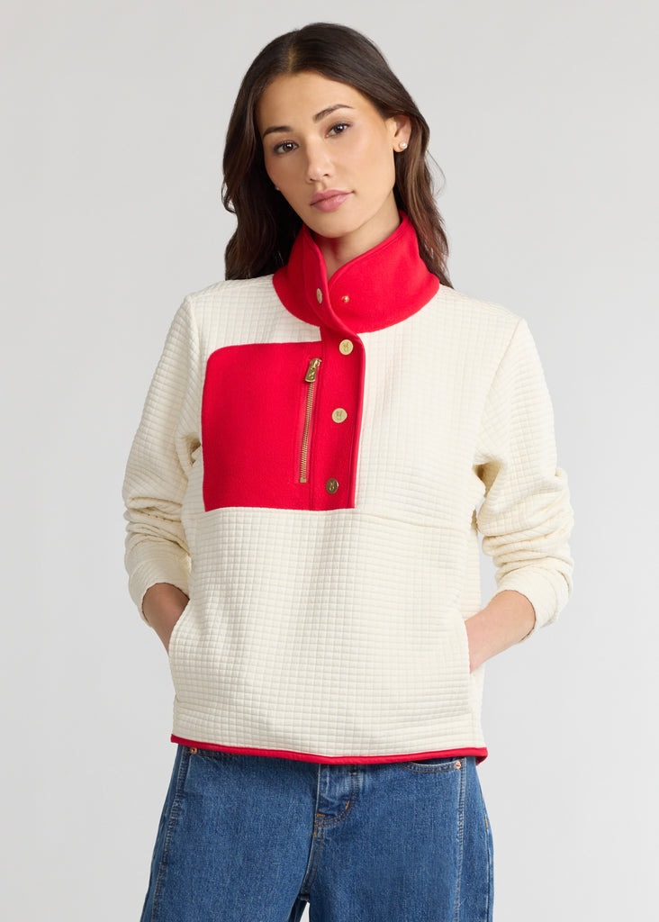 ウォーリー CHERRY_LAWN_PULLOVER_WAFFLE_CR