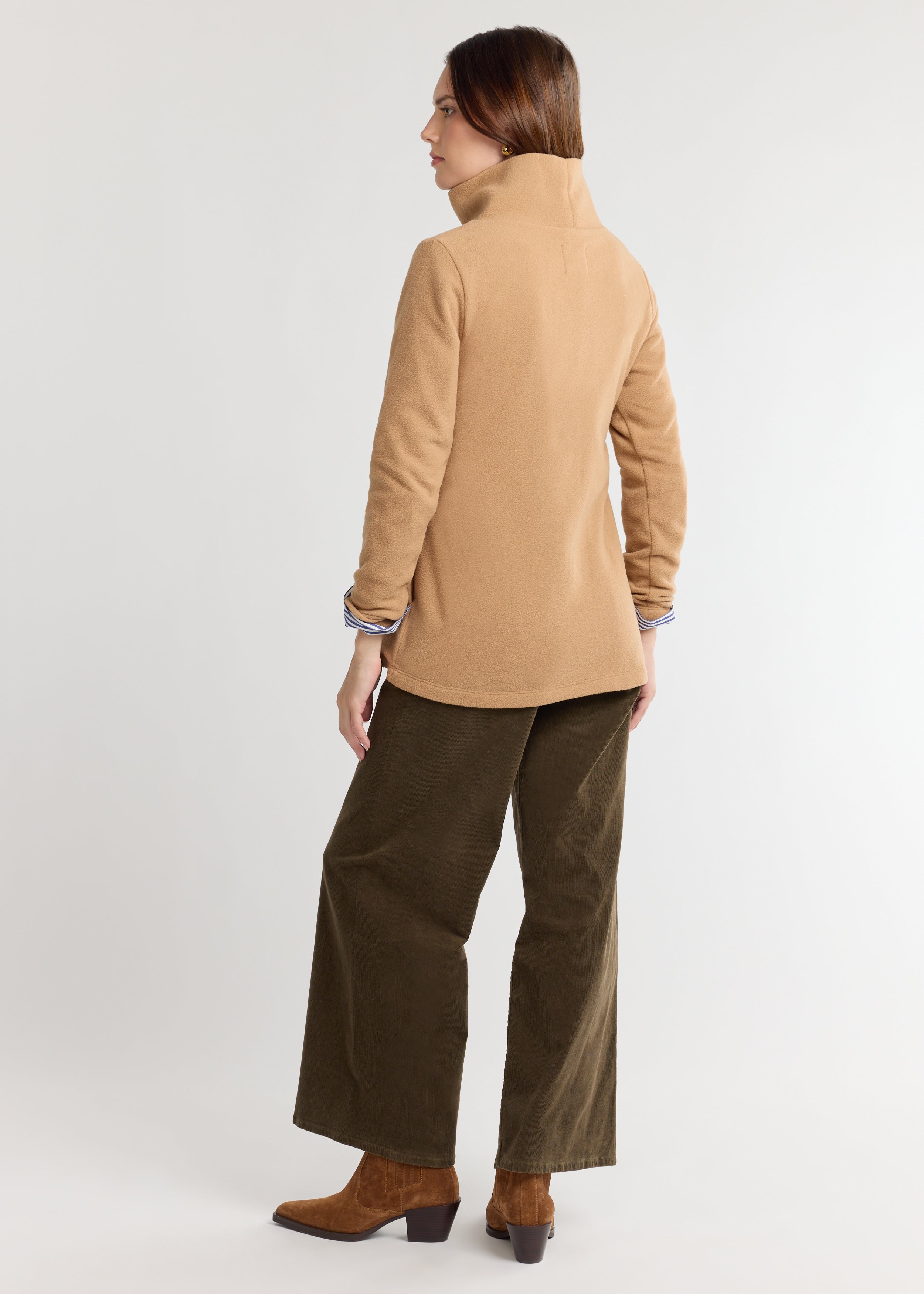 Cobble Hill Turtleneck in Vello Fleece (Camel) – Dudley Stephens