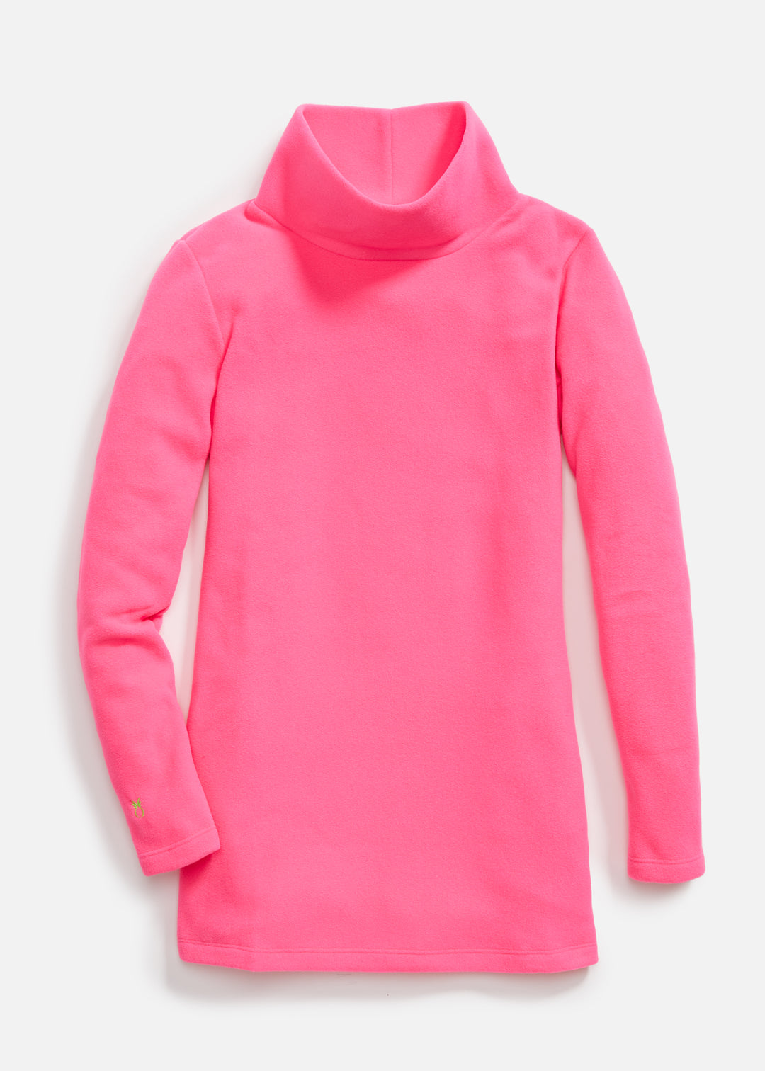 Cobble Hill Turtleneck in Vello Fleece (Neon Pink)