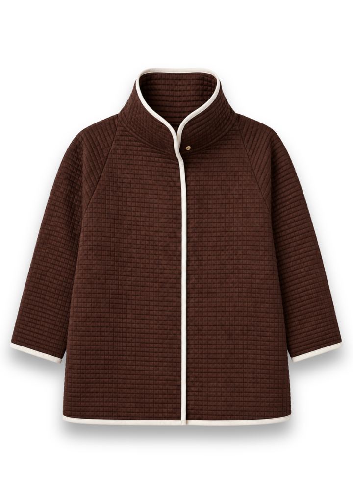 Catalina Jacket in Waffle (Cocoa)