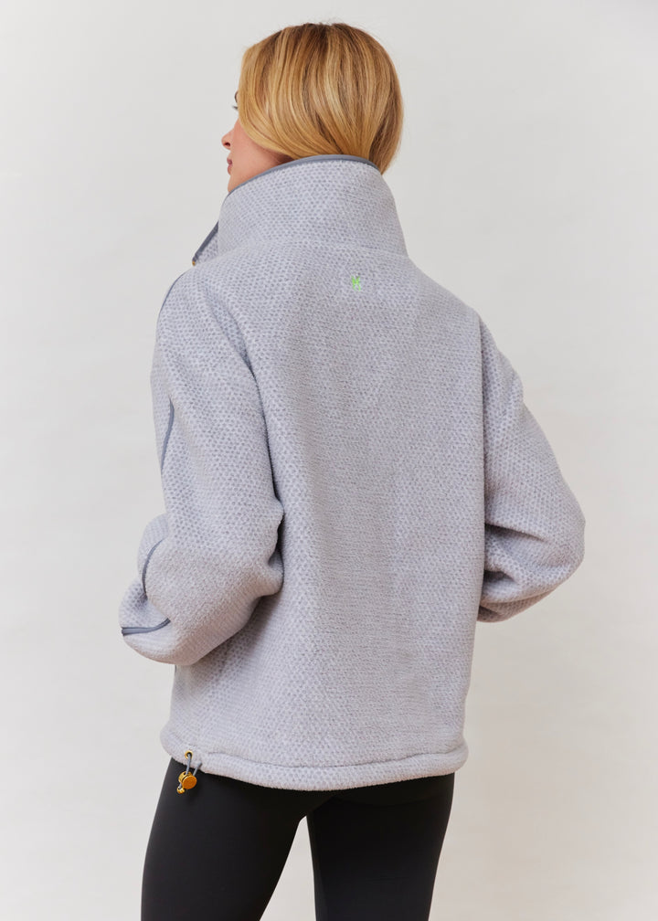 Celeste Pullover in Sherpa Fleece (Heather Grey)