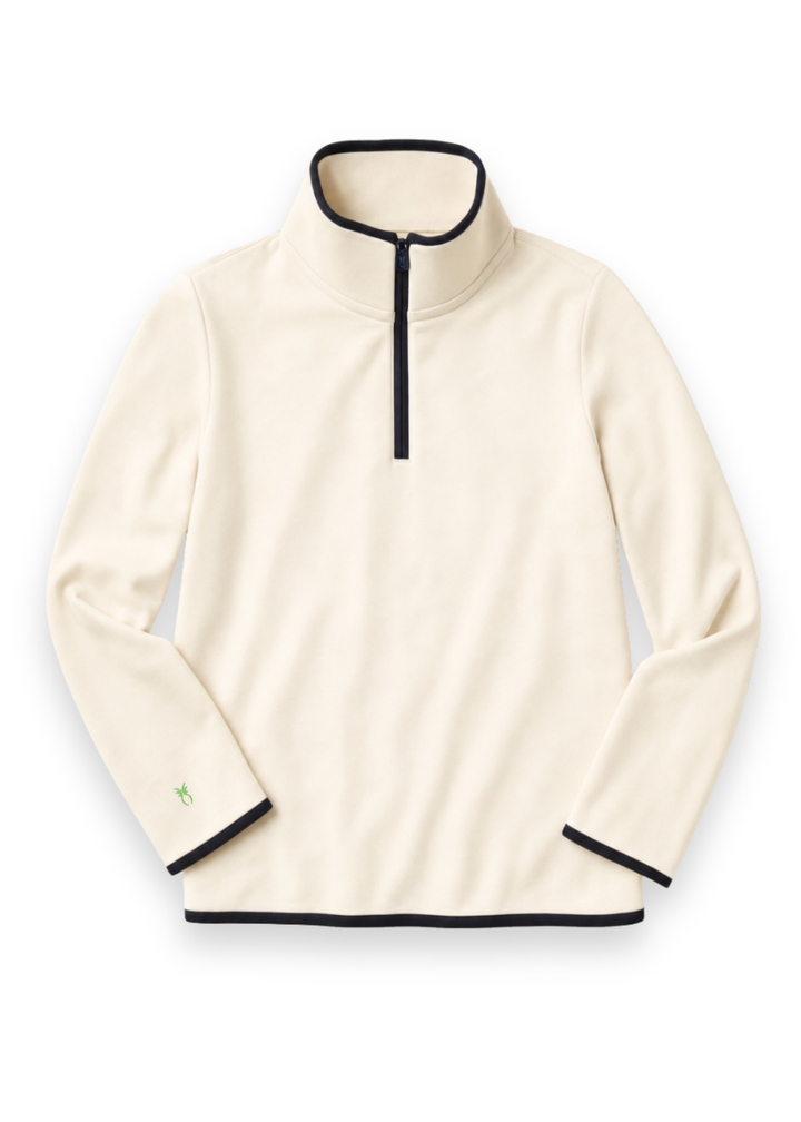 Chapel Hill Pullover in Scuba Fleece (Cream)