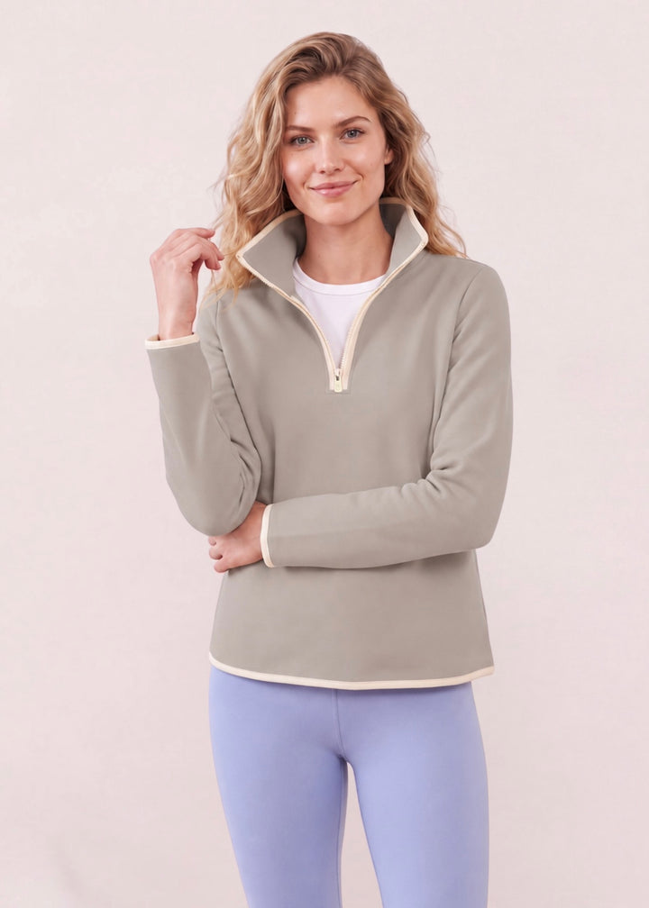 Chapel Hill Pullover in Scuba Fleece (Chateau Grey)