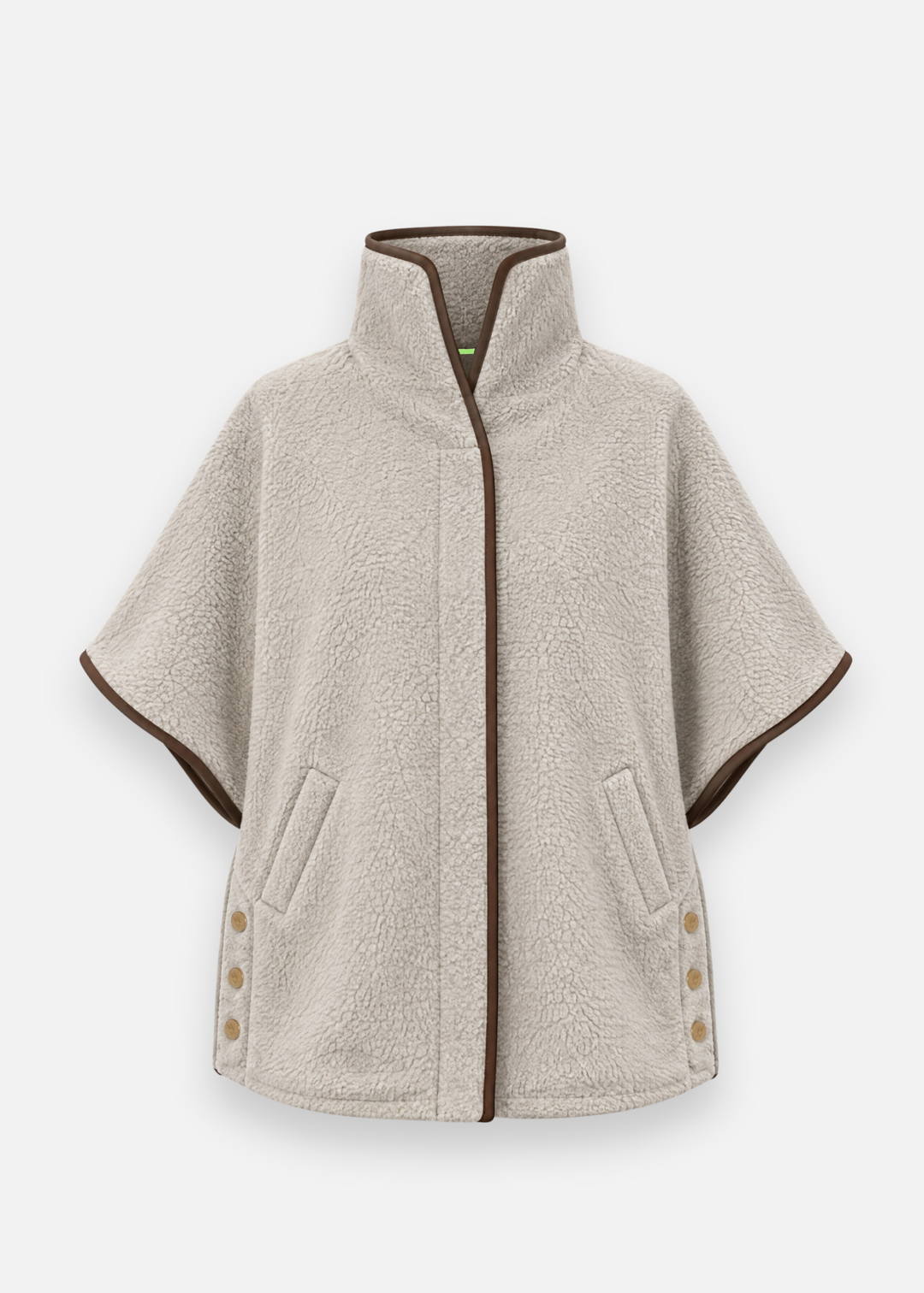 Chatham Poncho in Sherpa Fleece (Oatmeal)