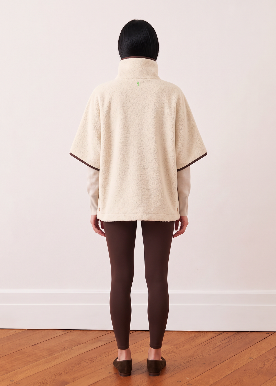 Chatham Poncho in Sherpa Fleece (Oatmeal)