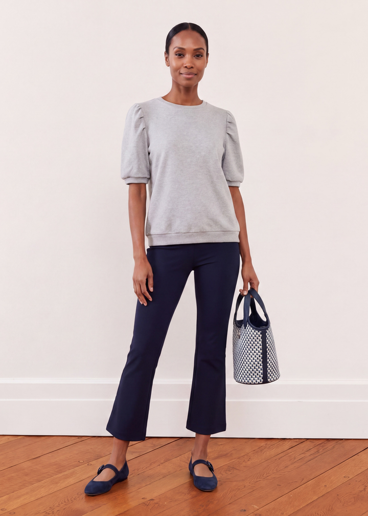 Cleo Top in French Terry (Heather Grey)