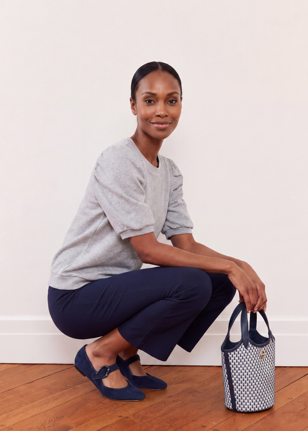 Cleo Top in French Terry (Heather Grey)