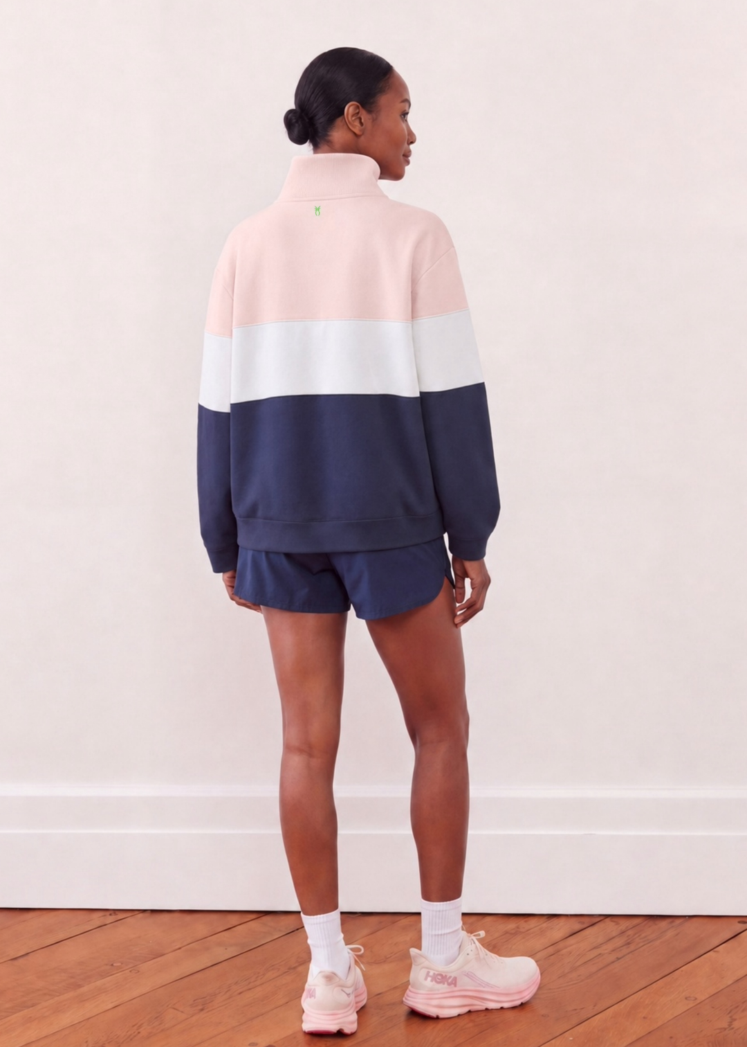 Clubhouse Pullover in French Terry (Navy Multi)