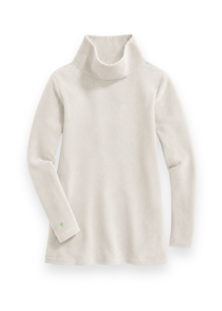 Cobble Hill Turtleneck in Vello Fleece (Oatmeal)