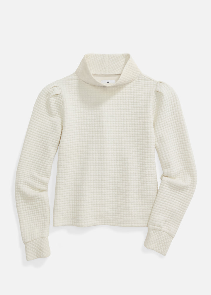 Crown Lane Top in Waffle (Off-White)