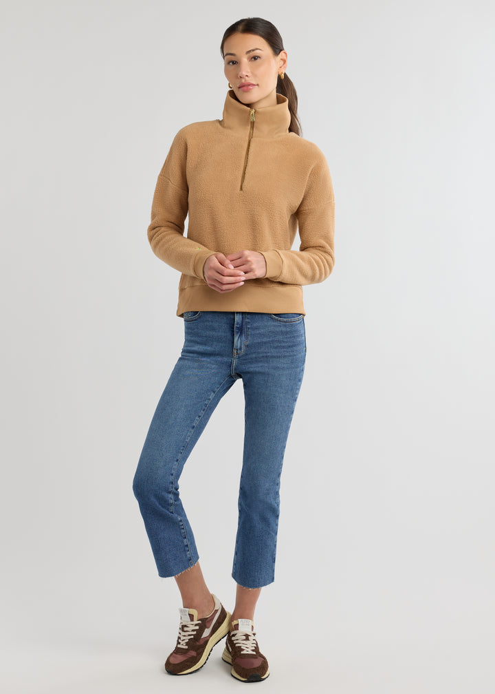 Dudley Pullover in Sherpa Fleece (Camel)