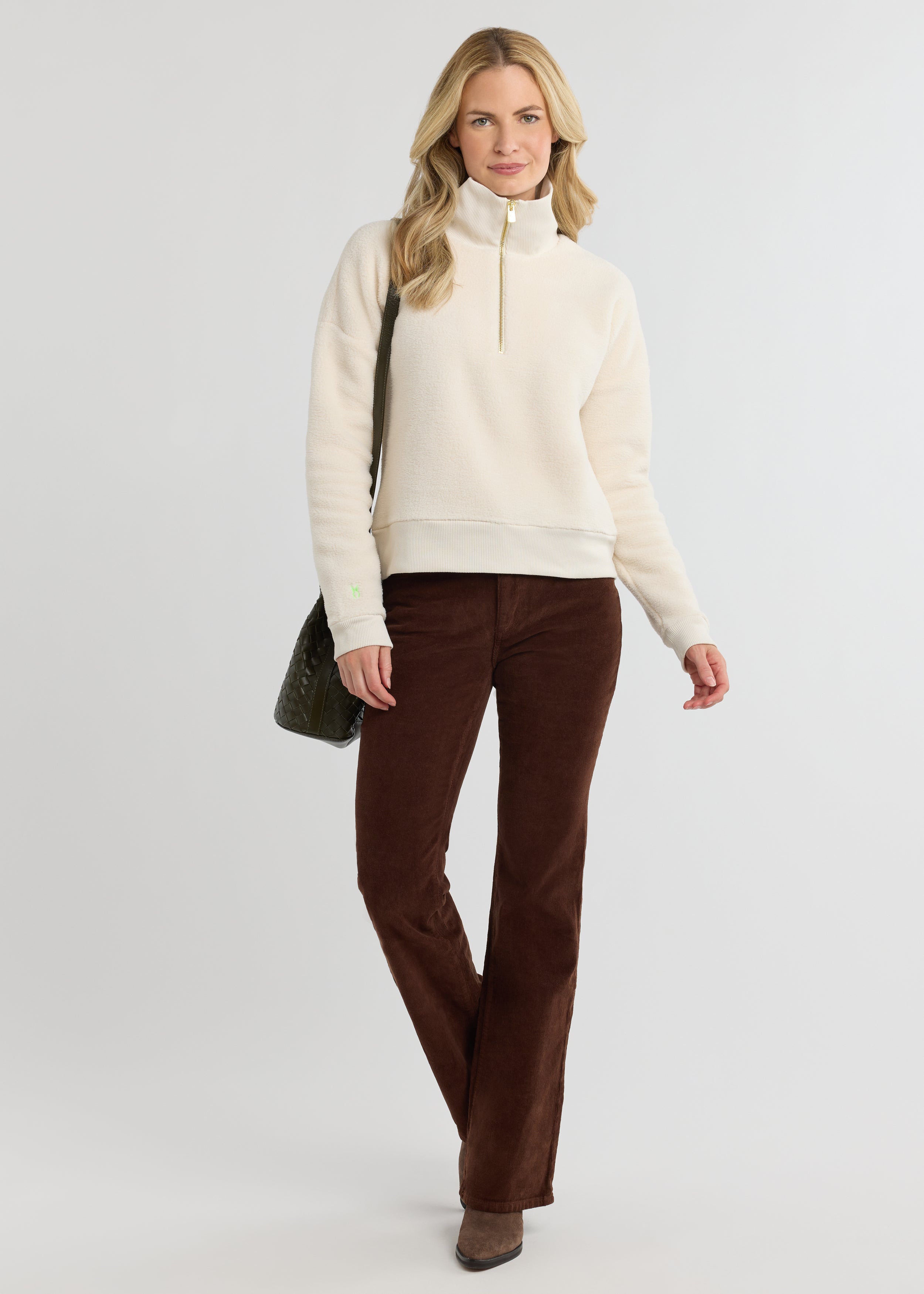 Dudley Pullover in Sherpa Fleece (Cream) – Dudley Stephens