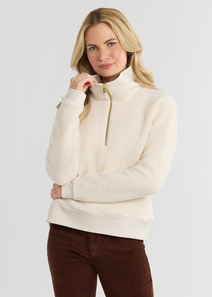 Dudley Pullover in Sherpa Fleece (Cream)