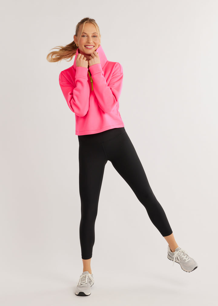 Dunning Pullover in Power Stretch (Neon Pink)