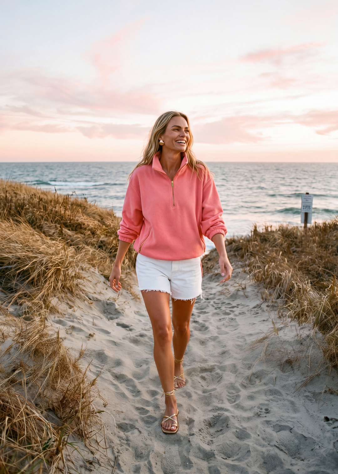 Hartley Pullover in Terry Fleece (Hibiscus) – Dudley Stephens Hartley Pullover in Terry Fleece (Hibiscus) – Dudley Stephens