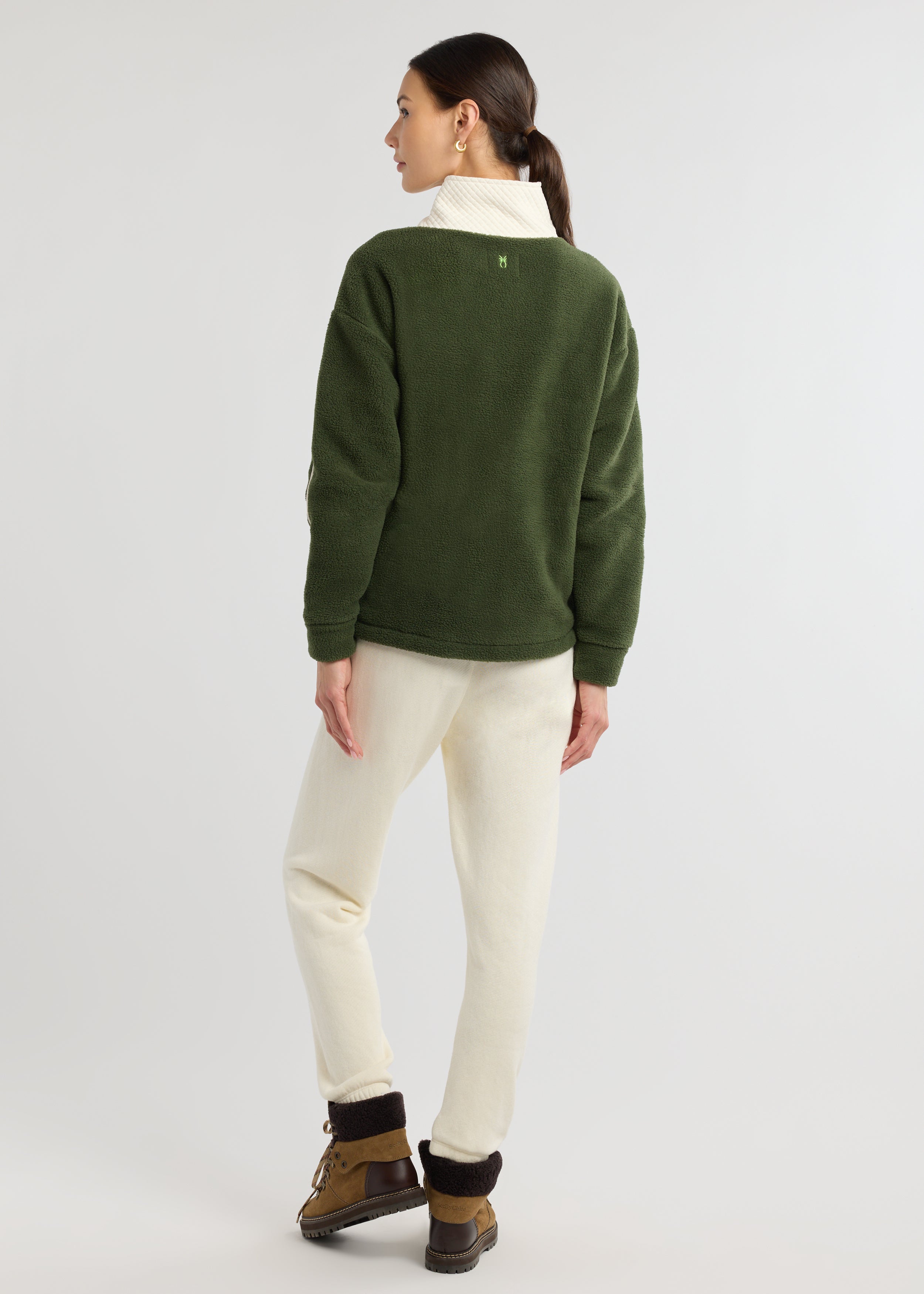 新品未使用　enfold FEATHER PULLOVER Isla Pullover in Sherpa/Vello Fleece (Spruce Multi) – Dudley Stephens