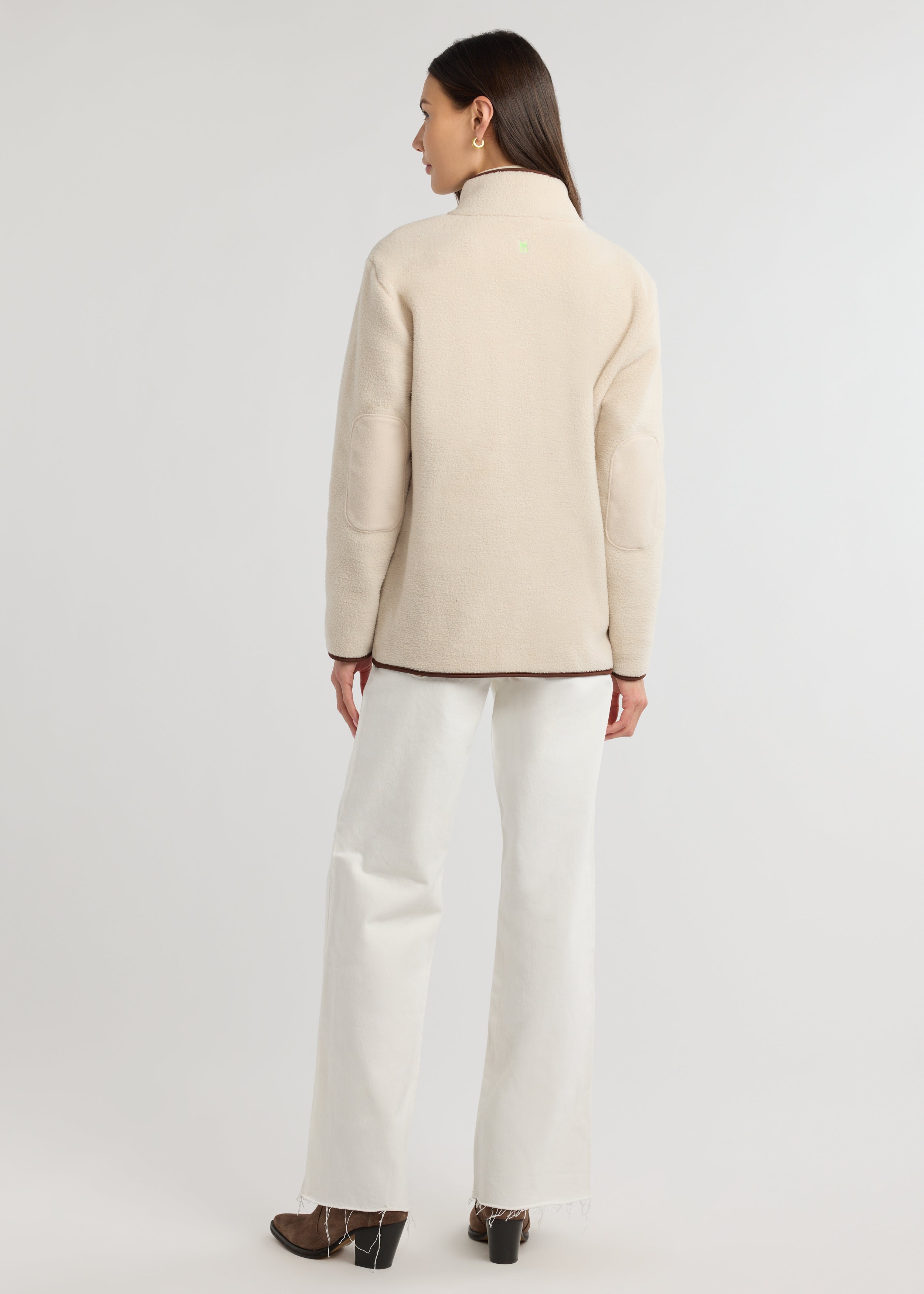 Everly Jacket in Sherpa Fleece (Oatmeal) – Dudley Stephens