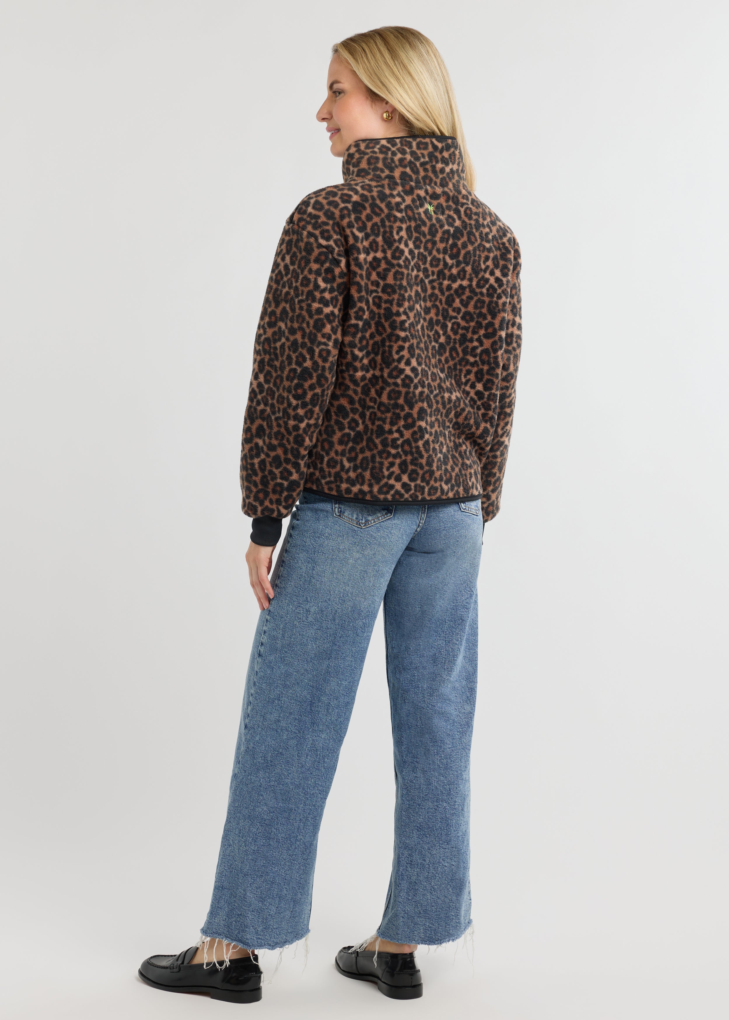 Finlay Pullover in Sherpa Fleece (Leopard) – Dudley Stephens