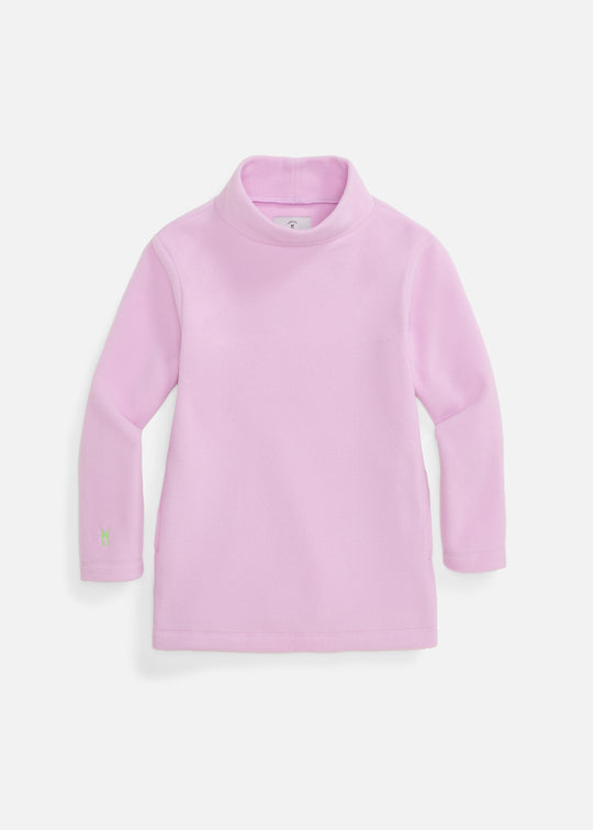 Greenbriar Girls Turtleneck in Vello Fleece (Orchid Bouquet)