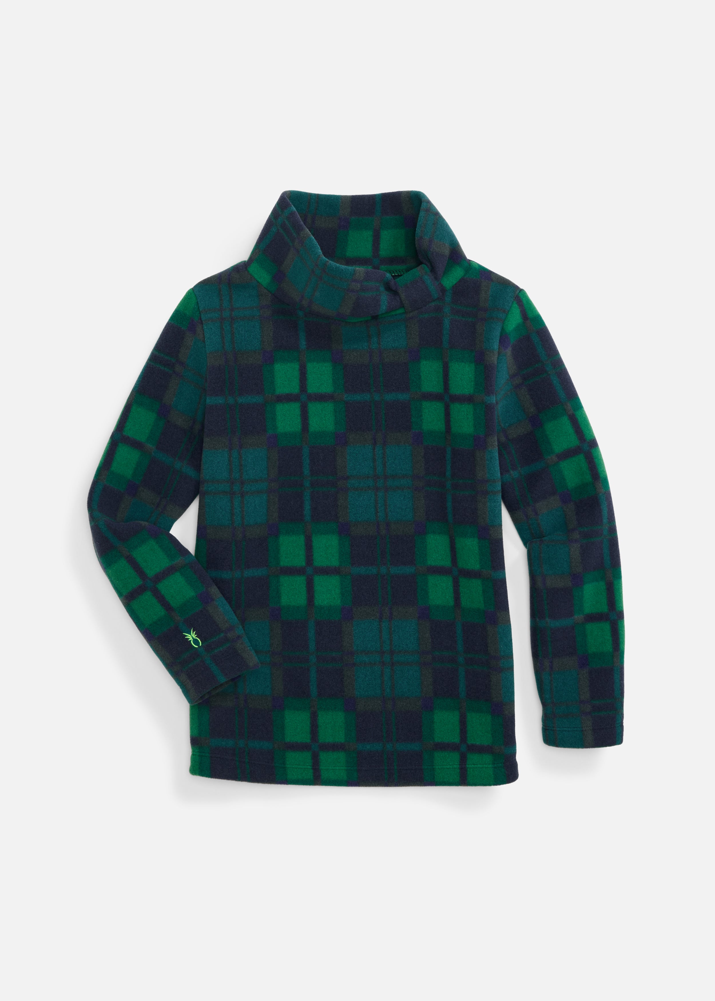 Girls Juliet Turtleneck in Vello Fleece (Winter Tartan) – Dudley
