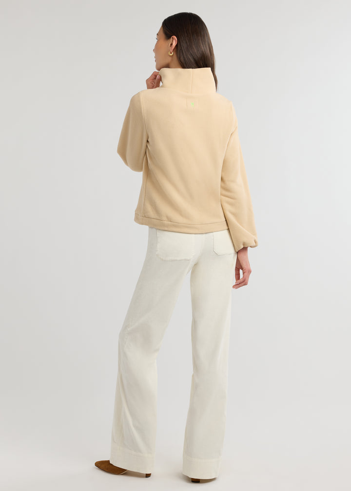 Grace Street Turtleneck in Vello Fleece (Hazelnut)