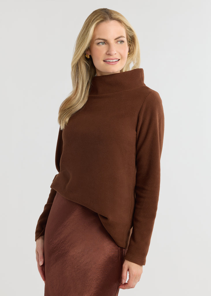 Greenpoint Boatneck in Vello Fleece (Cocoa) – Dudley Stephens