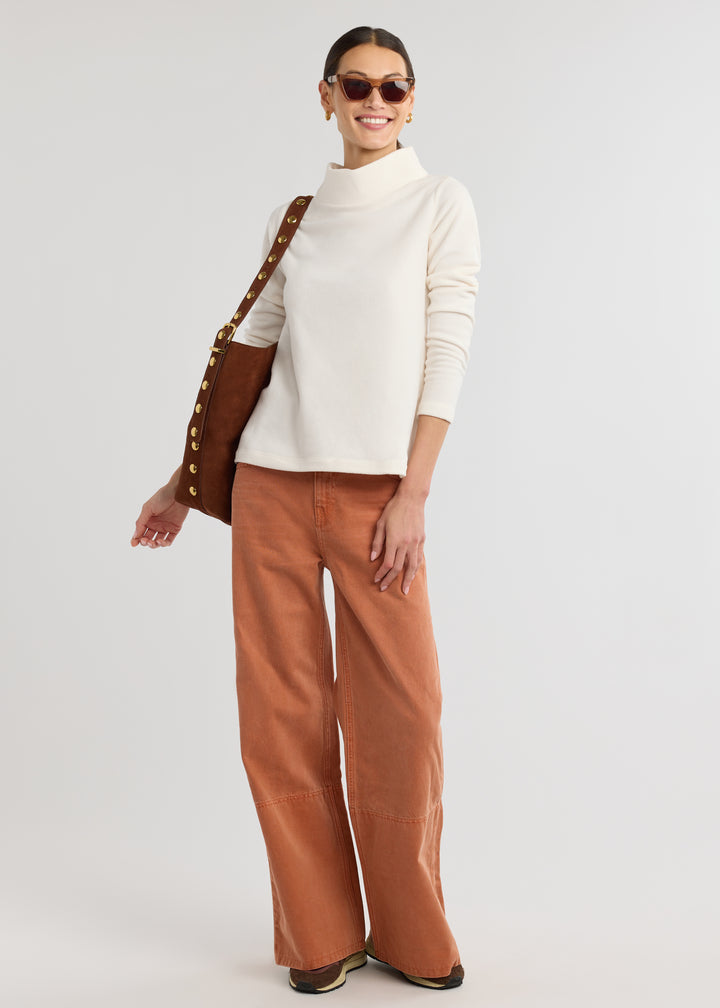 Greenpoint Boatneck in Vello Fleece (Cream)