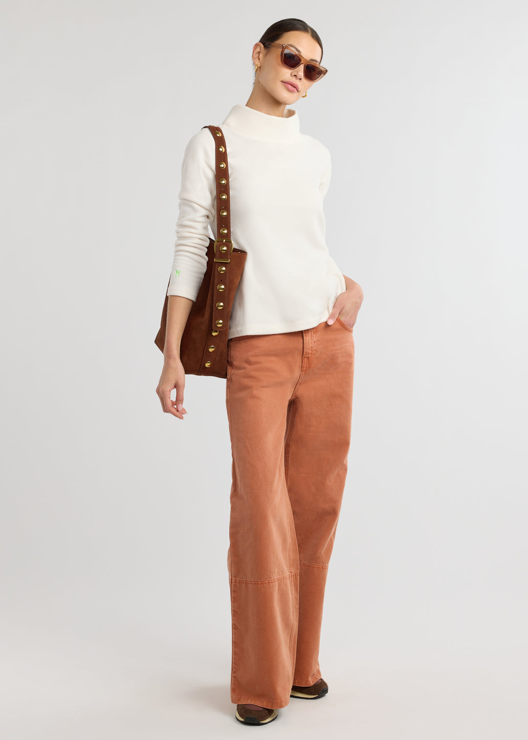 Greenpoint Boatneck in Vello Fleece (Cream)