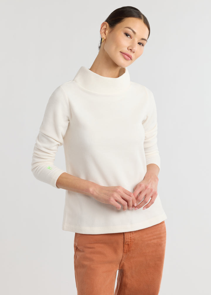 Greenpoint Boatneck in Vello Fleece (Cream)