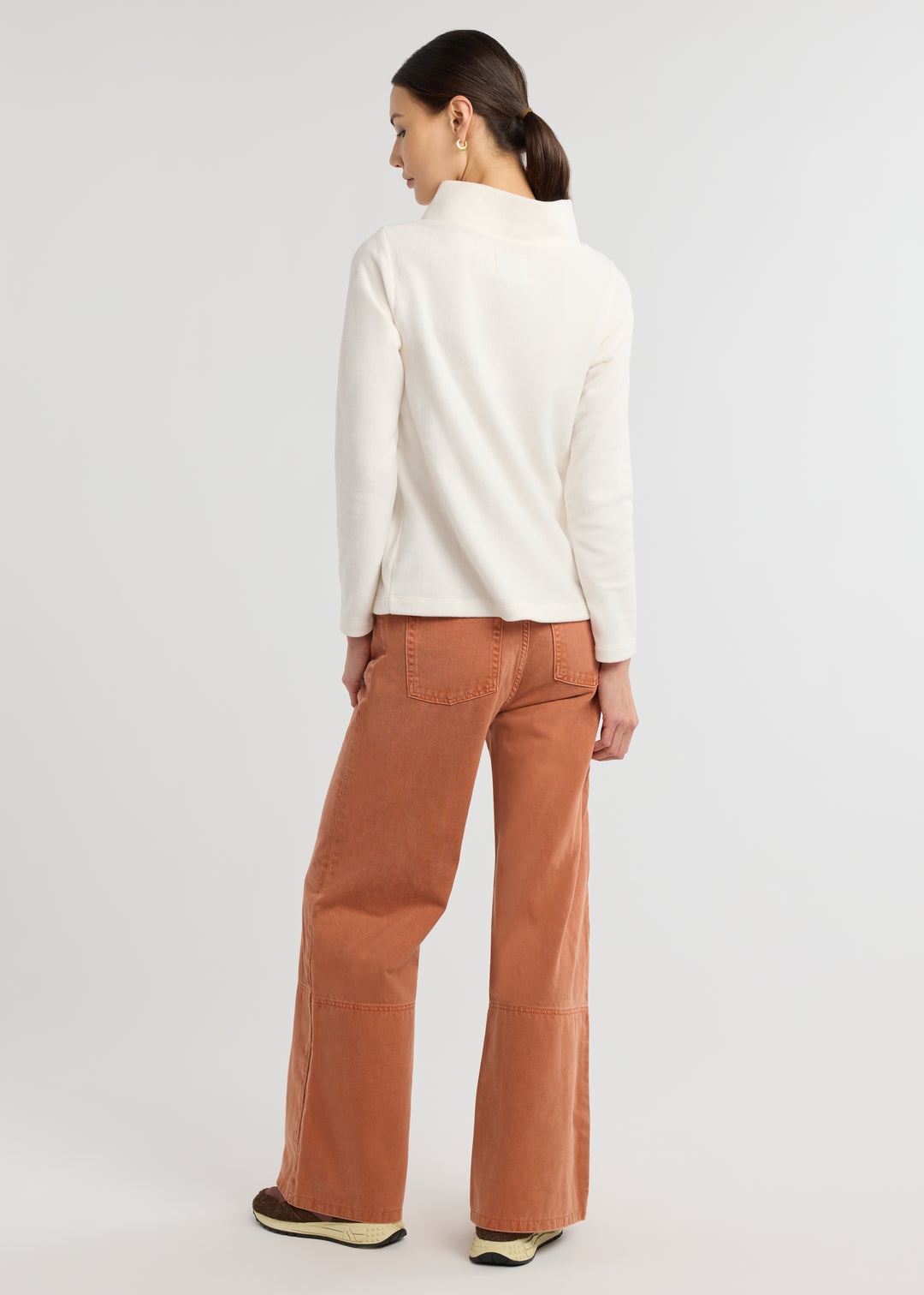 Greenpoint Boatneck in Vello Fleece (Cream)